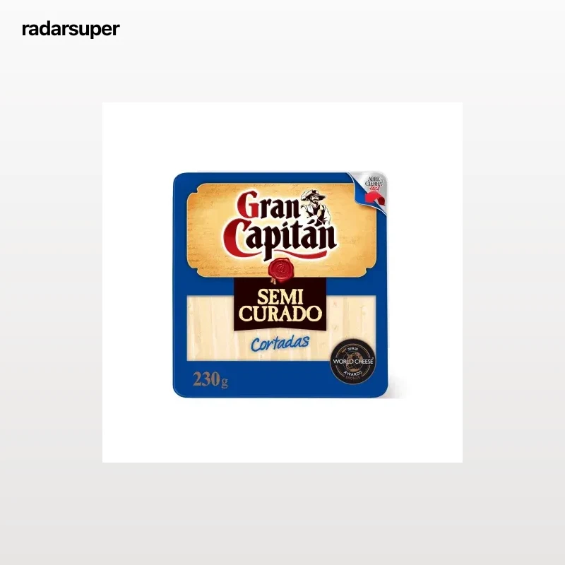 Queso de mezcla semicurado Gran Capitán cuña cortada de 230 g aprox