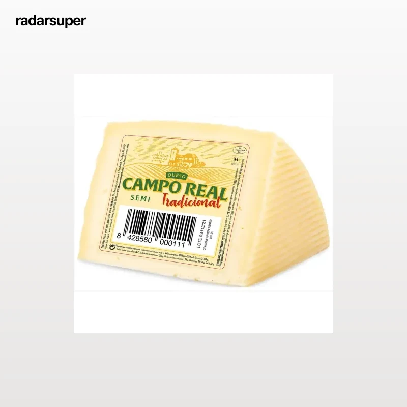 Queso de mezcla semicurado tradicional Campo Real cuña de 250 g