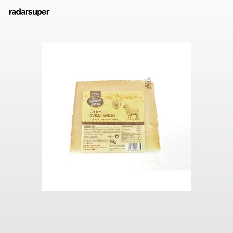 Queso de oveja añejo De Nuestra Tierra cuña 200 g