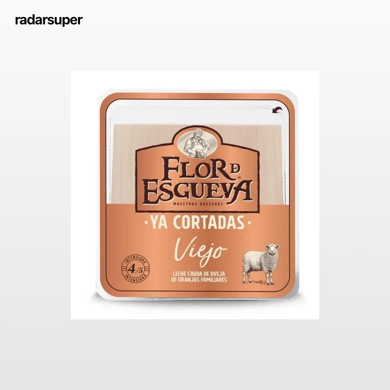 Queso de oveja viejo graso Flor de Esgueva tapas maestras ya cortado cuña de 210 g