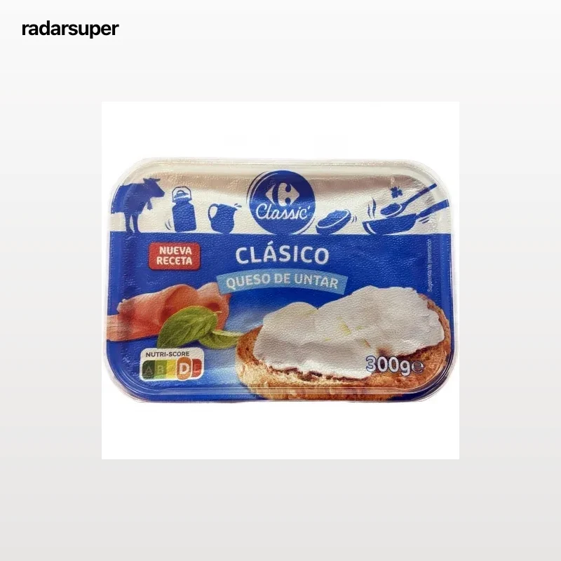 Queso de untar clásico Carrefour Classic 300 g.