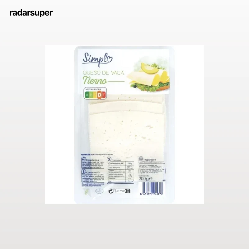 Queso de vaca tierno 200 g.
