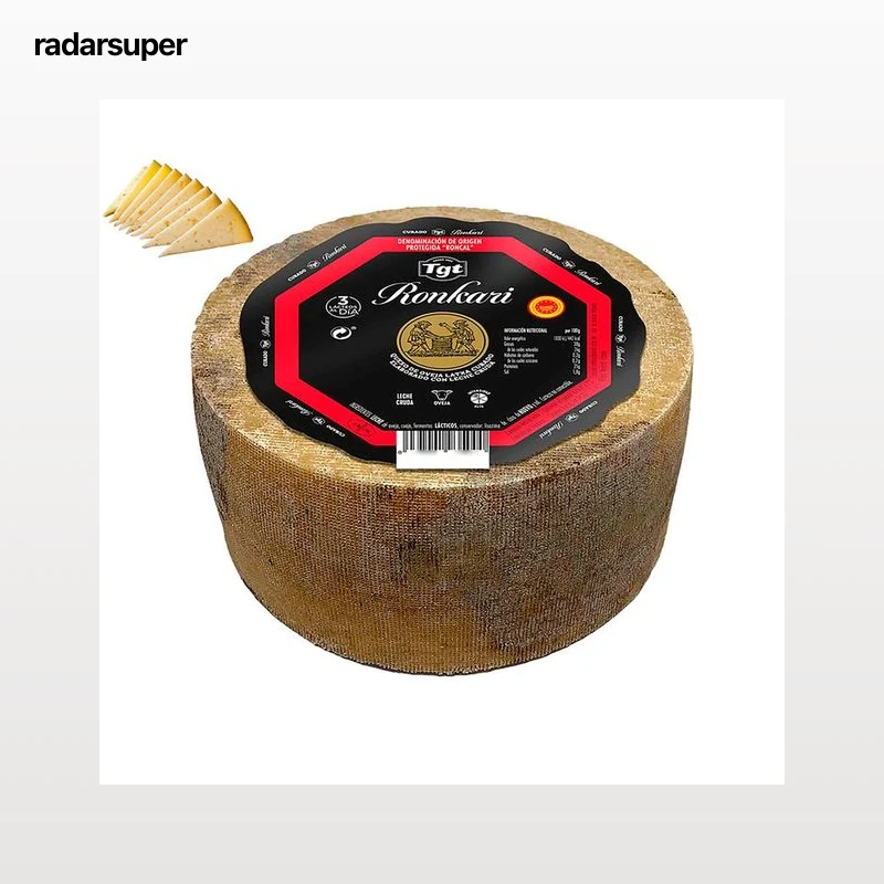 Queso DOP roncal viejo leche cruda RONKARI. - Tapeo 3 a 5 mm