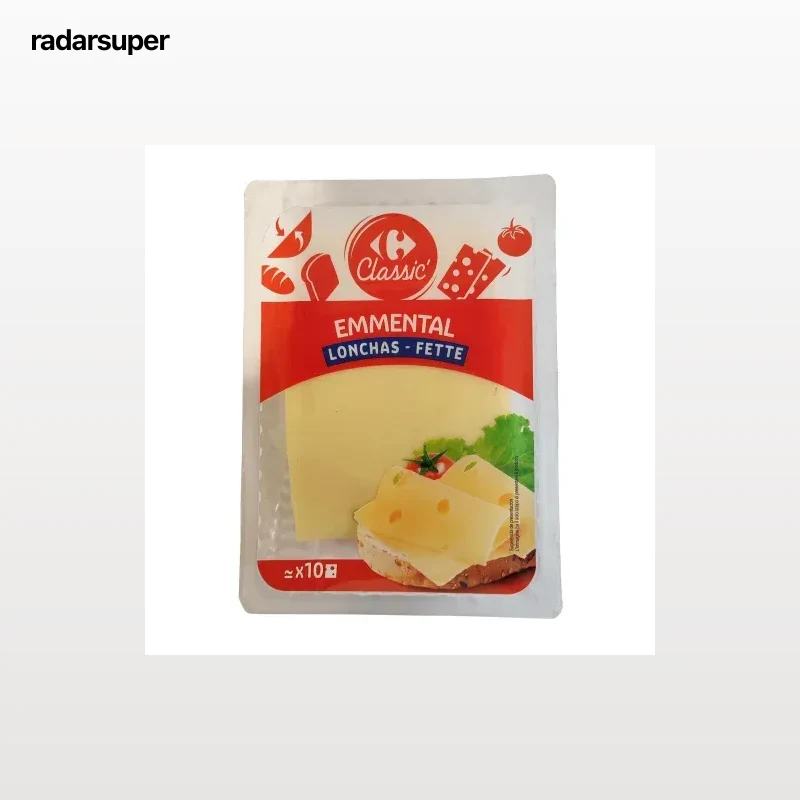 Queso emmental en lonchas Carrefour Classic' 200 g.