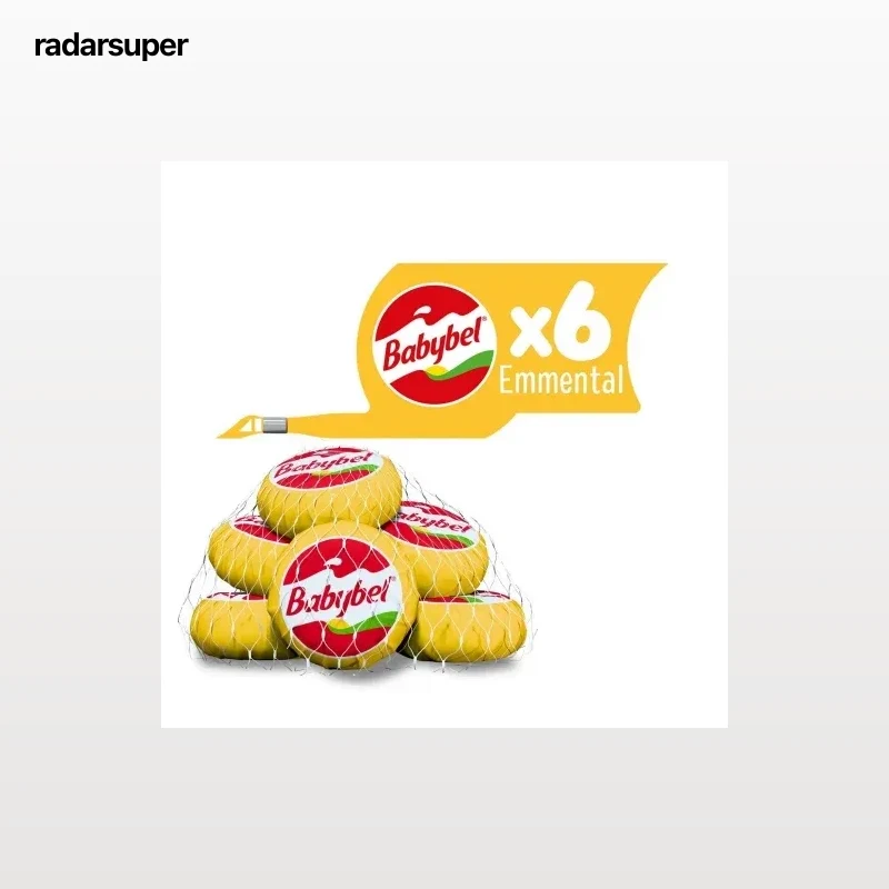 Queso emmental tierno en porciones Mini Babybel 120 g.
