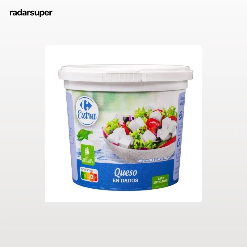 Queso en dados para ensaladas Extra Carrefour 200 g.