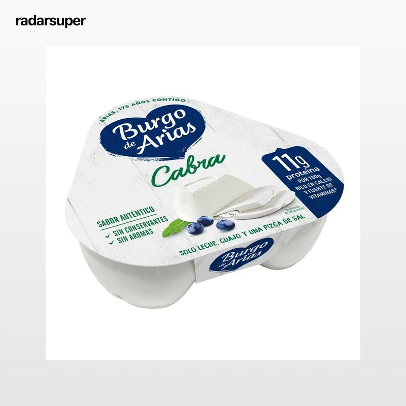 Queso fresco de cabra Burgo de Arias pack de 3 uds
