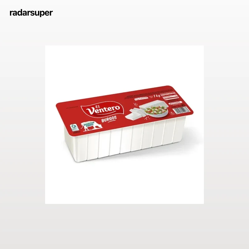 Queso fresco de Burgos El Ventero 1 kg.