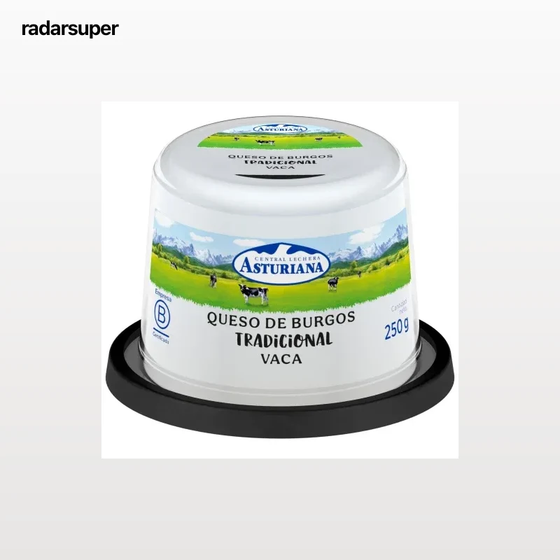 Queso fresco de burgos tradicional de vaca Flor de Burgos 250 g.