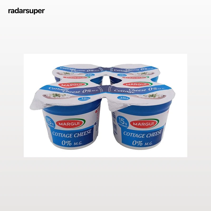 Queso fresco granulad0 0% materia grasa cottage Margui 4x125g