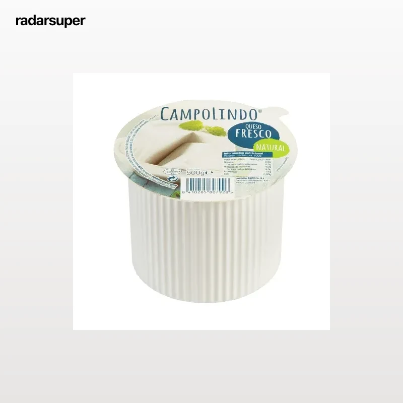 Queso fresco natural Campolindo 500 g.