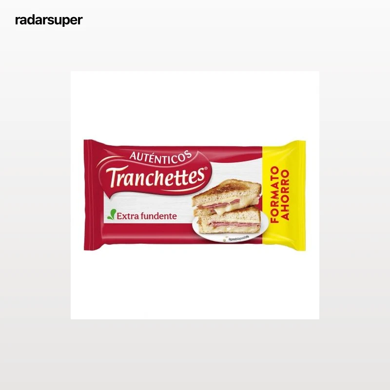 Queso fundido en lonchas Tranchettes La Vaca Que Ríe sin gluten 412,5 g.