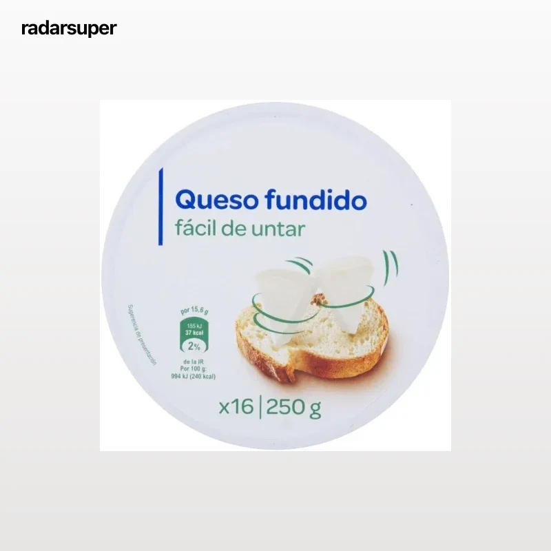 Queso fundido en porciones 250 g.