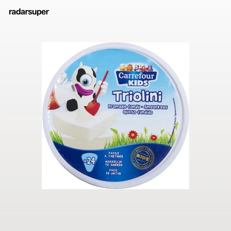 Queso fundido en porciones Carrefour Kids 400 g.