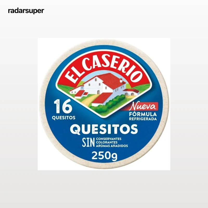 Queso fundido en porciones El Caserío sin gluten 250 g.