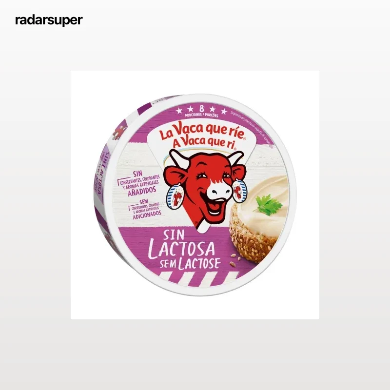 Queso fundido en porciones La Vaca Que Ríe sin lactosa 120 g.
