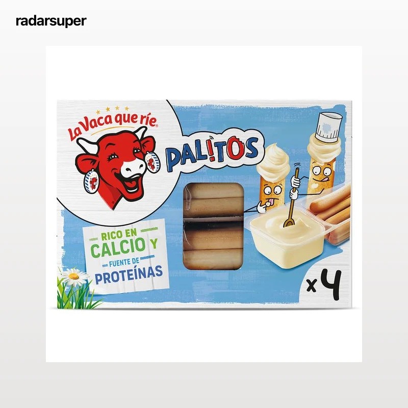 Queso fundido con palitos de pan La Vaca que ríe 140 g