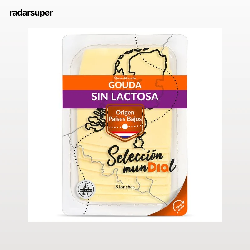 Queso gouda sin lactosa Dia Selección Mundial 160 g