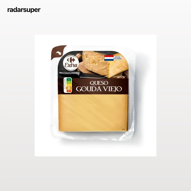 Queso gouda viejo Carrefour Extra sin lactosa 250 g.