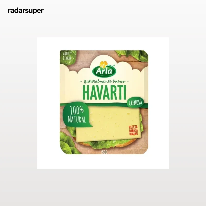 Queso havarti en lonchas Arla 150 g.