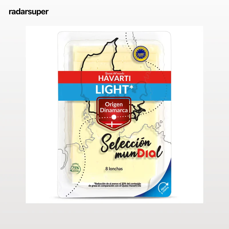 Queso havarti light Dia Selección Mundial 160 g