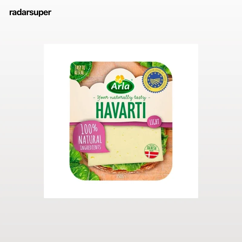 Queso havarti light en lonchas Arla 150 g.