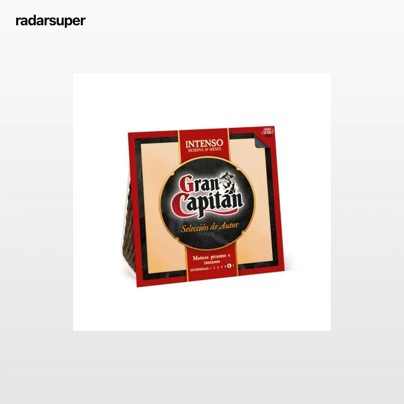 Queso intenso Gran Capitán cuña de 200 g.