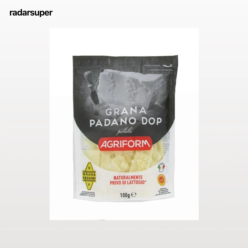 Queso en lascas dop Grana Padano agriform 100gr petali