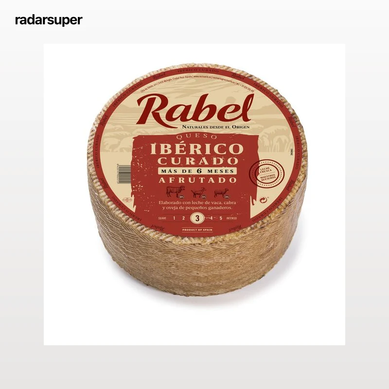 Queso mezcla ibérico curado afrutado Rabel 3k