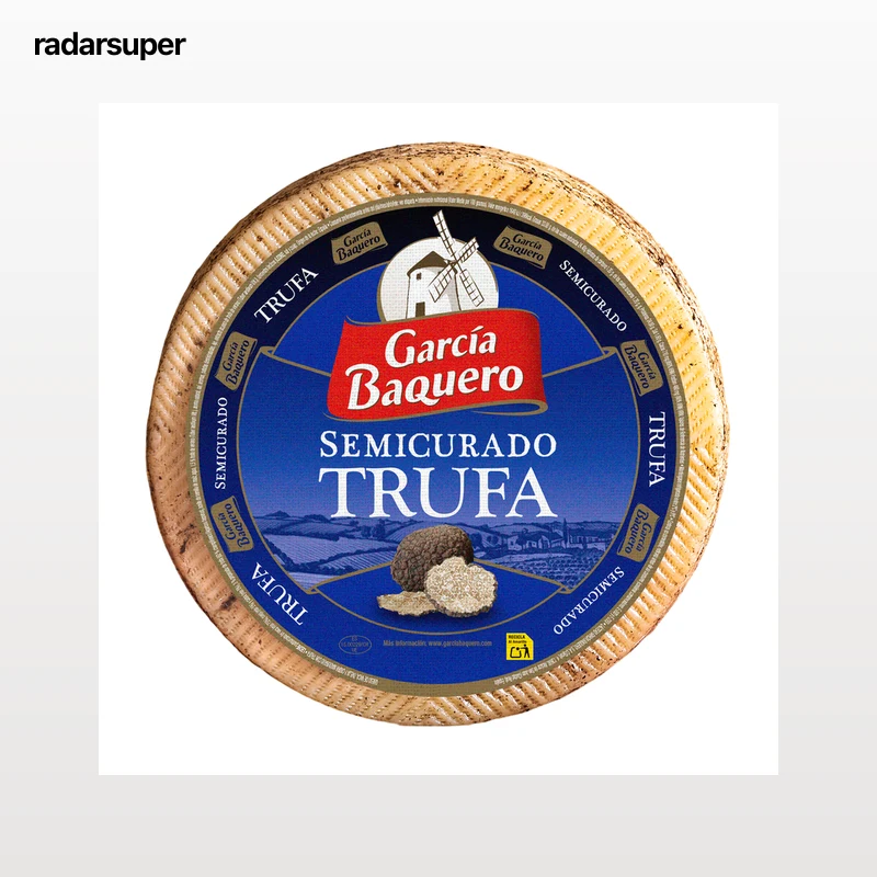 Queso mezcla semicurado con trufa García Baquero