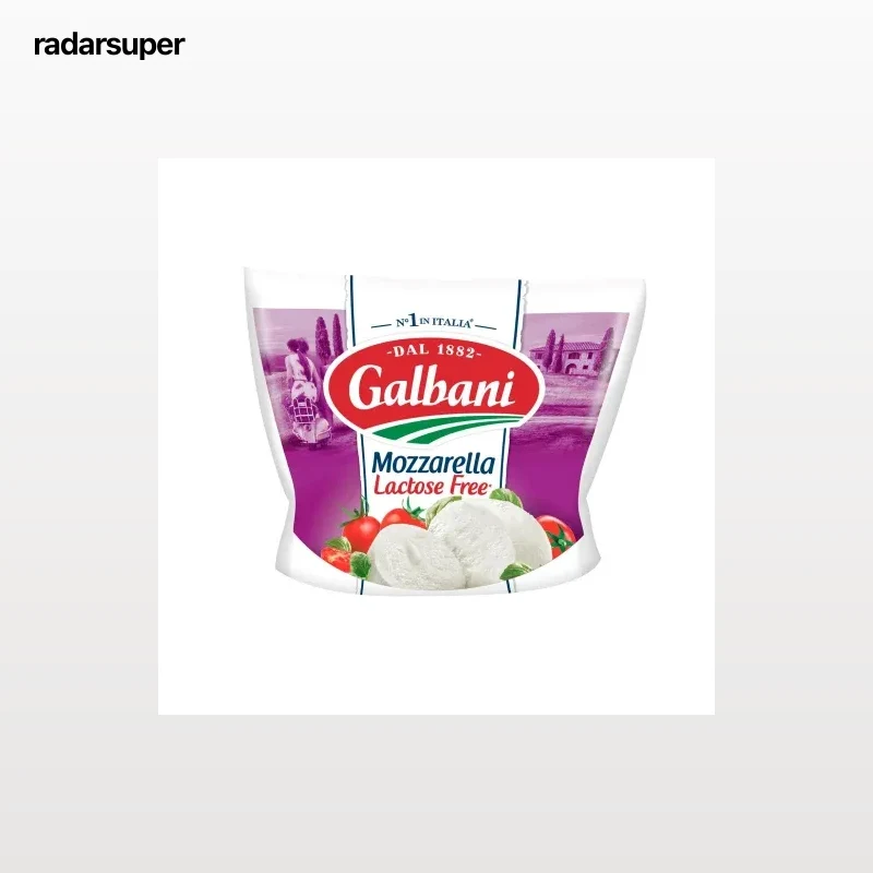 Queso mozzarella Galbani sin lactosa 100 g.