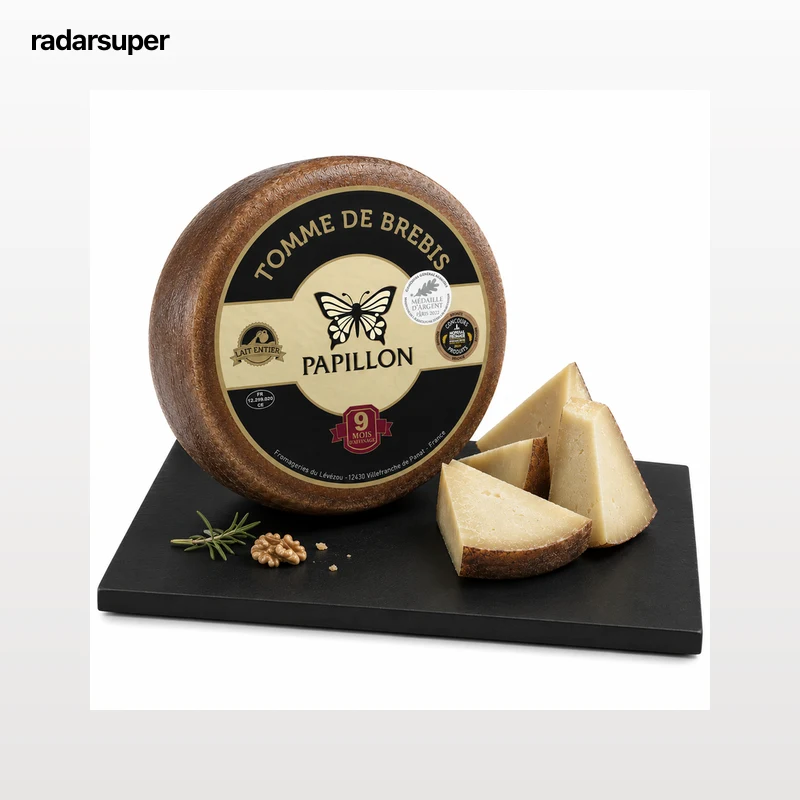 Queso oveja madurado tomme de brebis Papillon