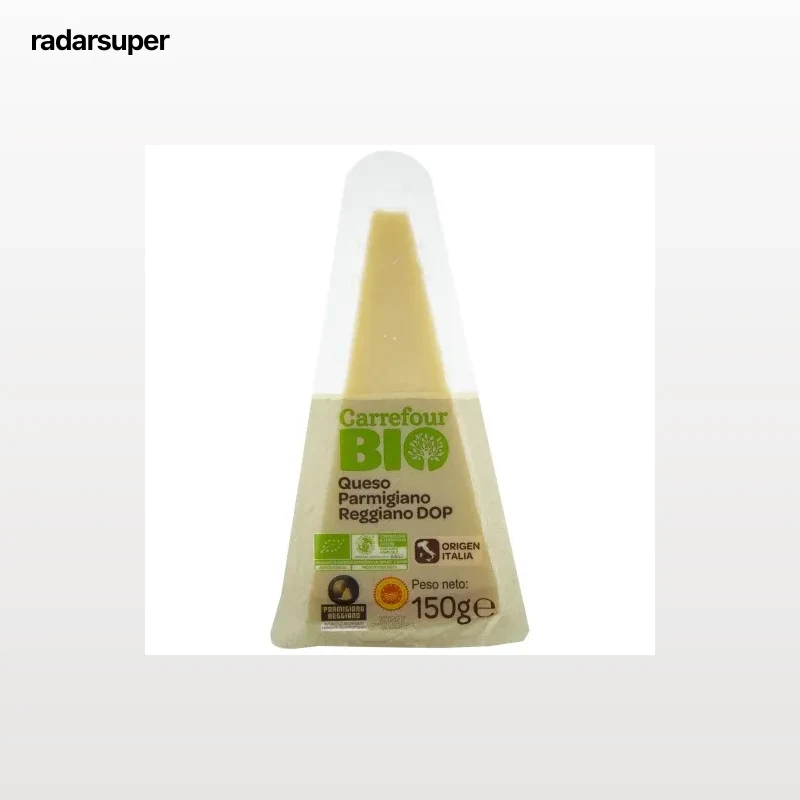 Queso parmesano reggiano ecológico Carrefour Bio cuña de 150 g