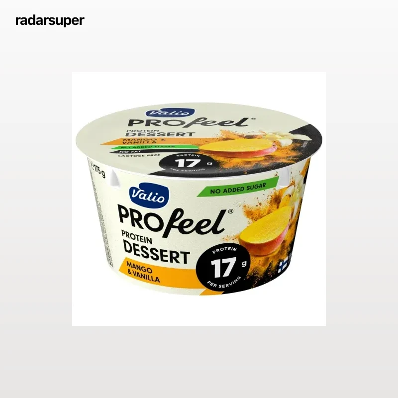 Queso quark de mango y vainilla con proteínas sin azúcar añadido Valio Profeel Protein sin lactosa 175 g.