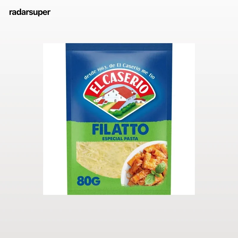 Queso rallado filatto especial pasta El Caserío 80 g.