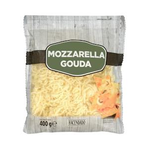 Queso rallado mozzarella y gouda