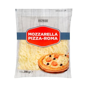 Queso rallado mozzarella pizza-Roma de vaca