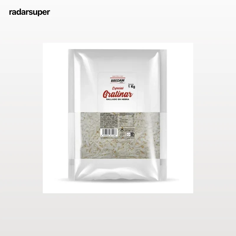 Queso rallado para gratinar Bredam 1 kg
