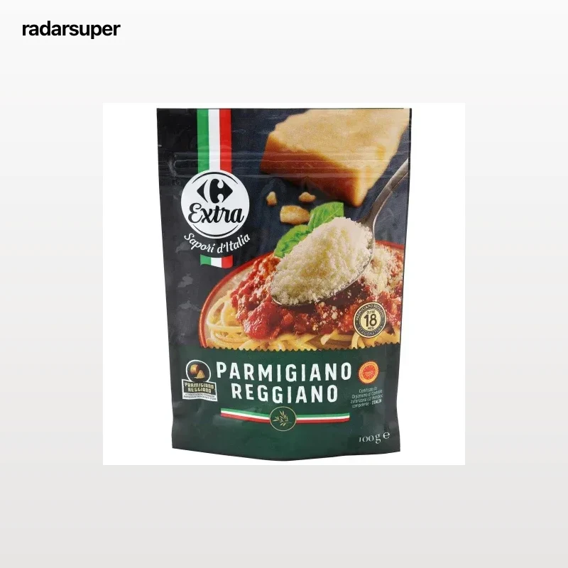 Queso rallado parmesano Carrefour Extra 100 g.