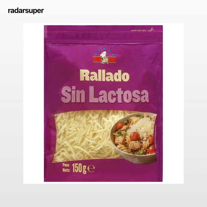 Queso rallado sin lactosa La Tapería 200g