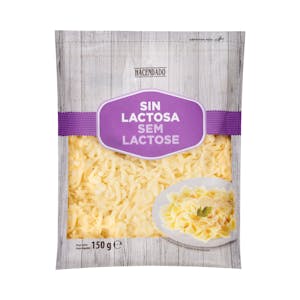 Queso rallado sin lactosa de vaca