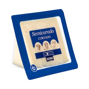 Queso semicurado mezcla Hacendado cortado en cuñitas