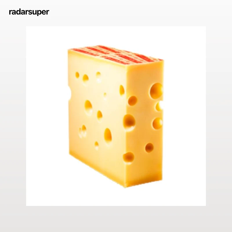 Queso suizo emmentaler elaborado con leche cruda  y con Denominación de Origen Protegida (AOP). - Trozo