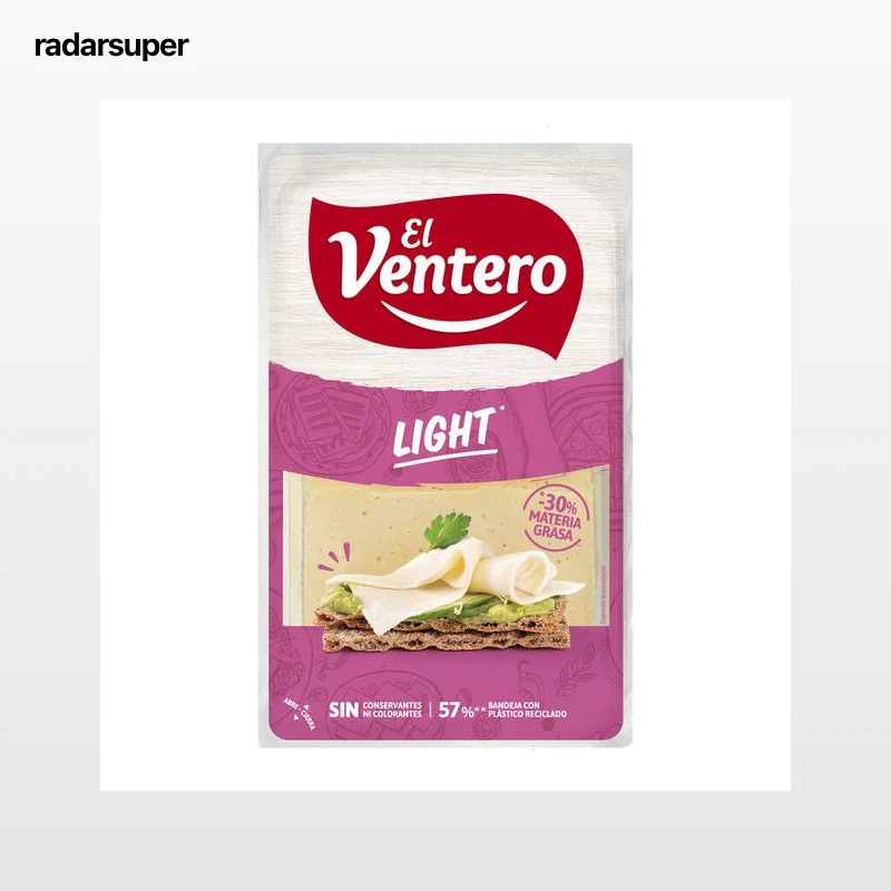 Queso tierno light en lonchas El Ventero 140g
