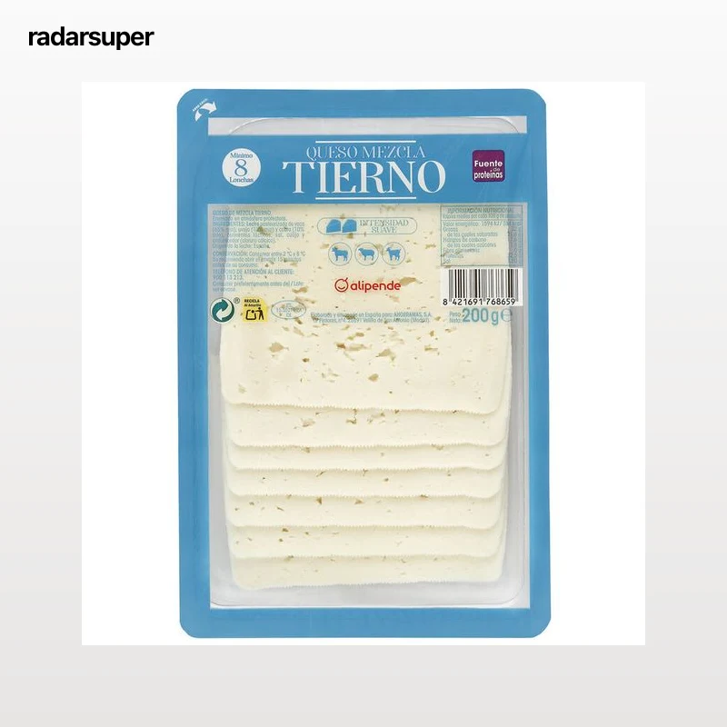 Queso tierno en lonchas Alipende 200g