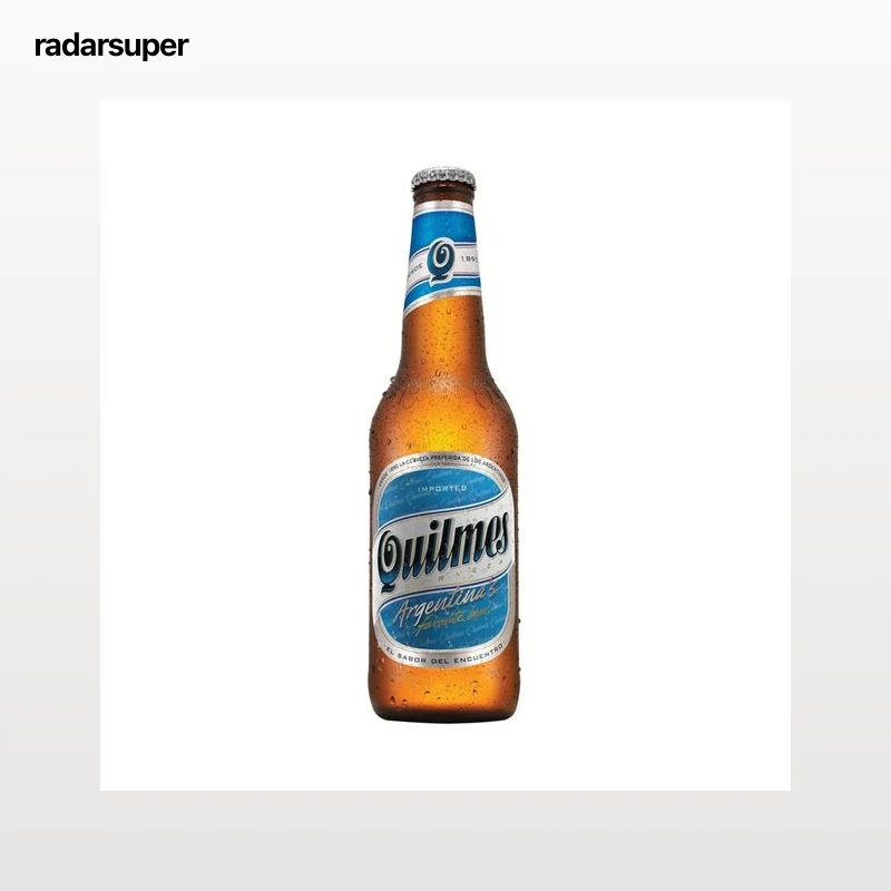 QUILMES Cerveza Argentina de Importación botella 33 cl.