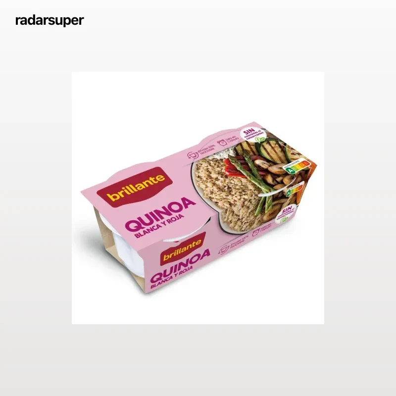 Quinoa blanca y roja para microondas Brillante pack de 2 unidades de 125 g.
