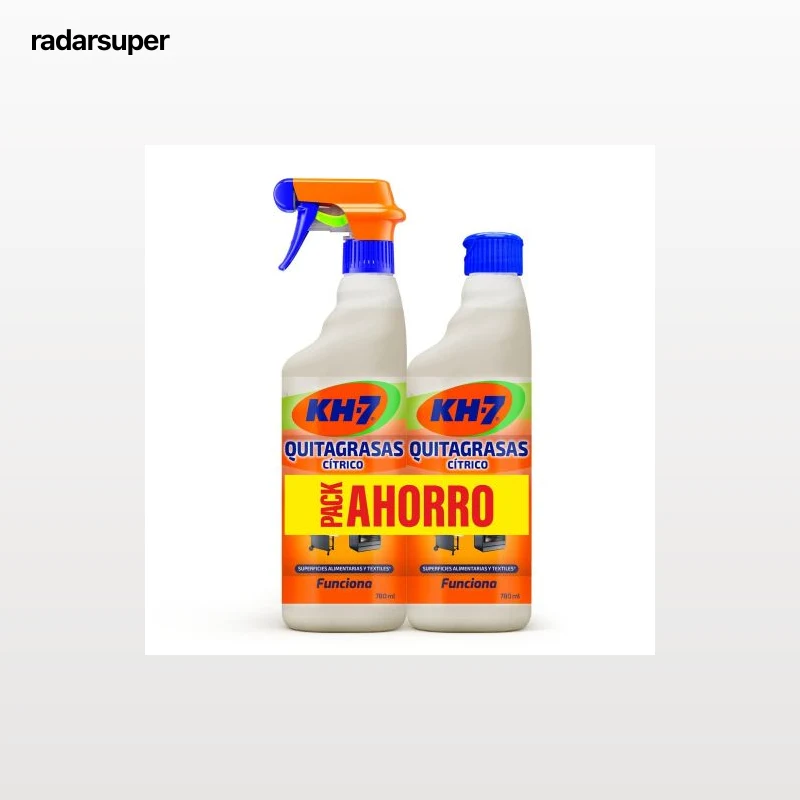 Quitagrasas cítrico KH-7 780 ml + Quitagrasas recambio KH-7 780 ml.