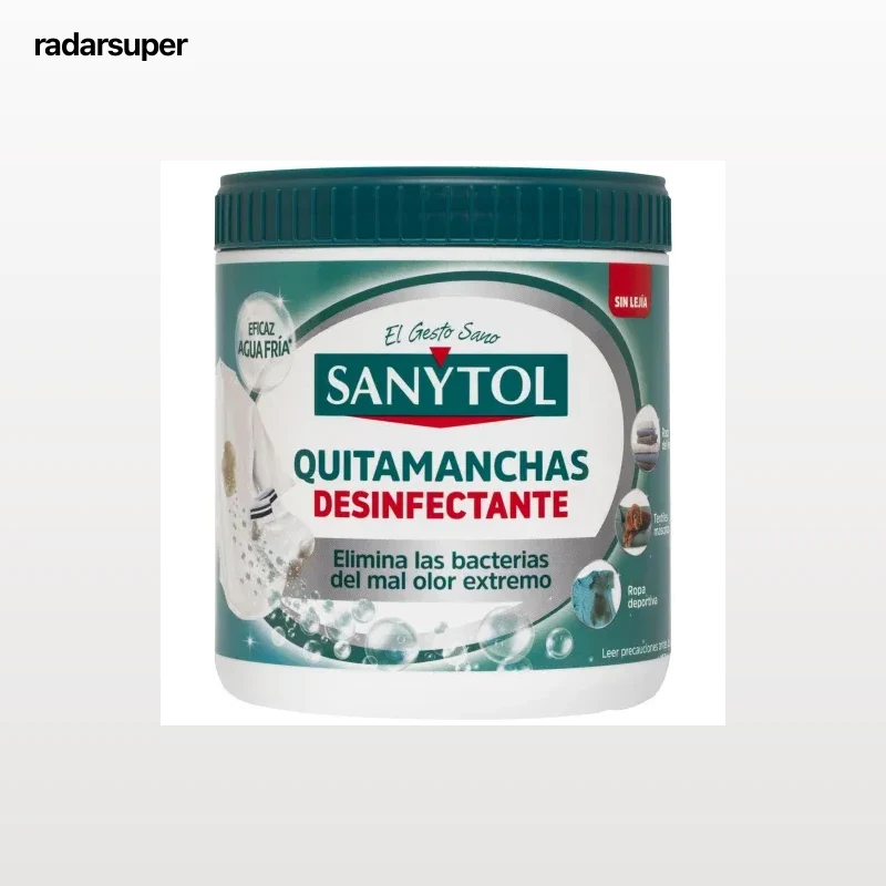 Quitamanchas desinfectante en polvo Sanytol 450 g.