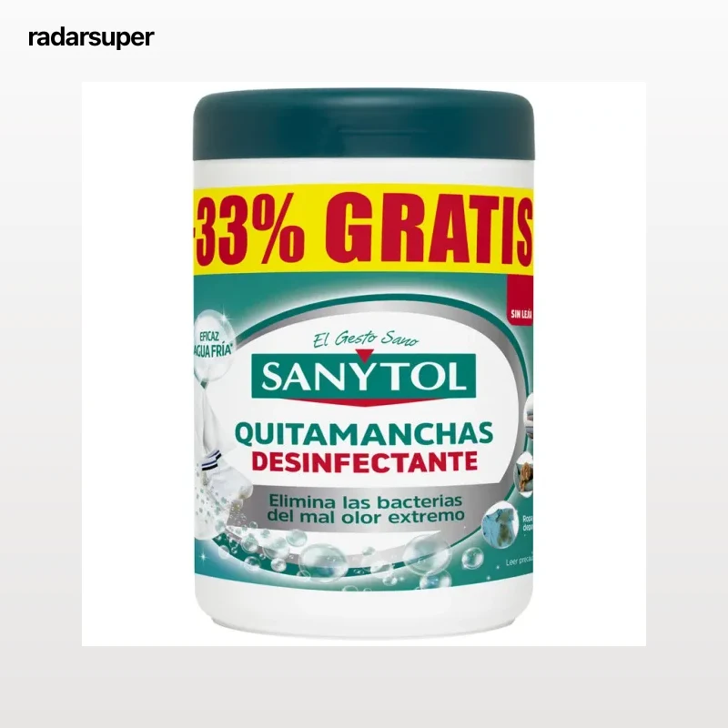 Quitamanchas en polvo Sanytol 600g desinfectante